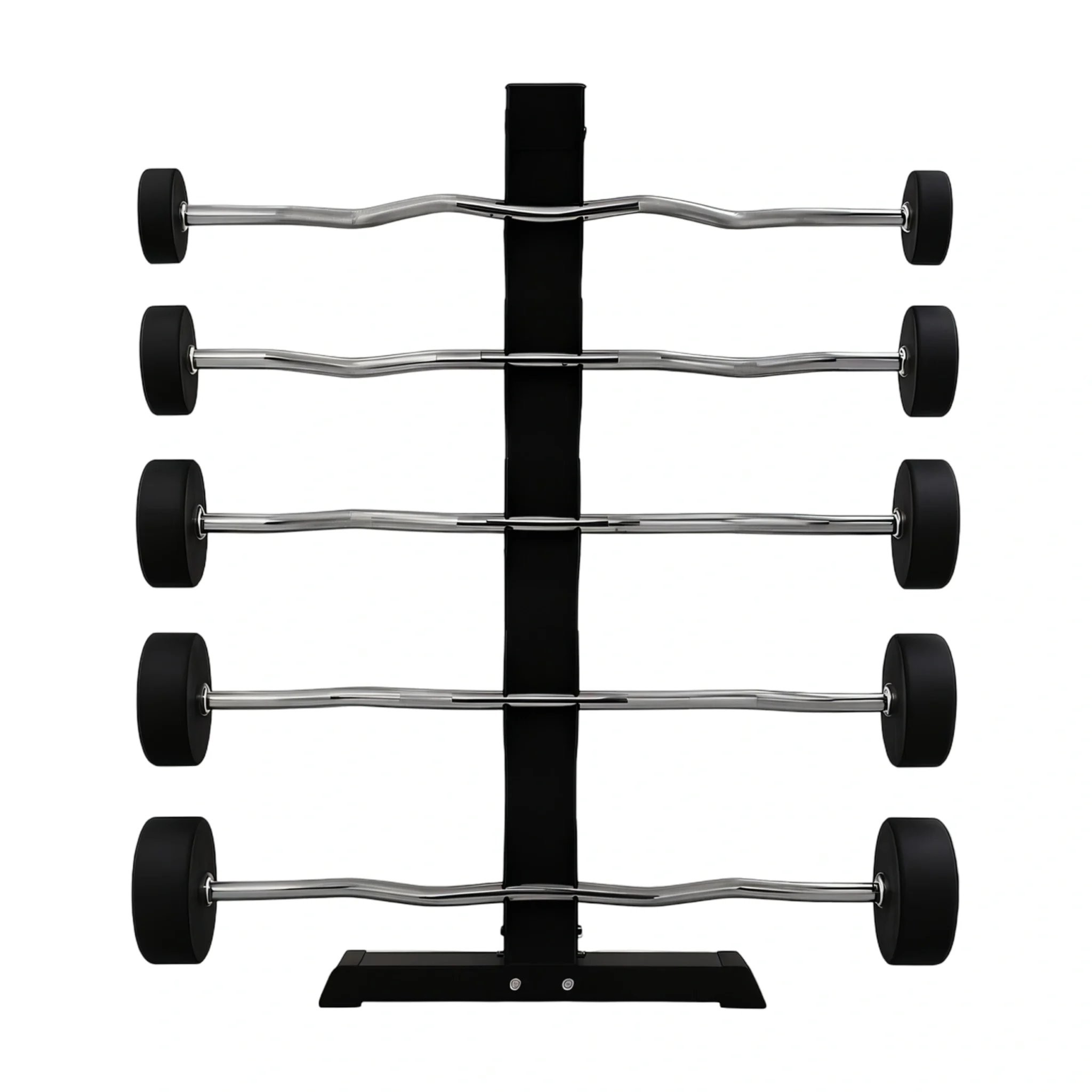 SET DE 5 BARRAS CURVAS DE PESO FIJO 70-110 lbs