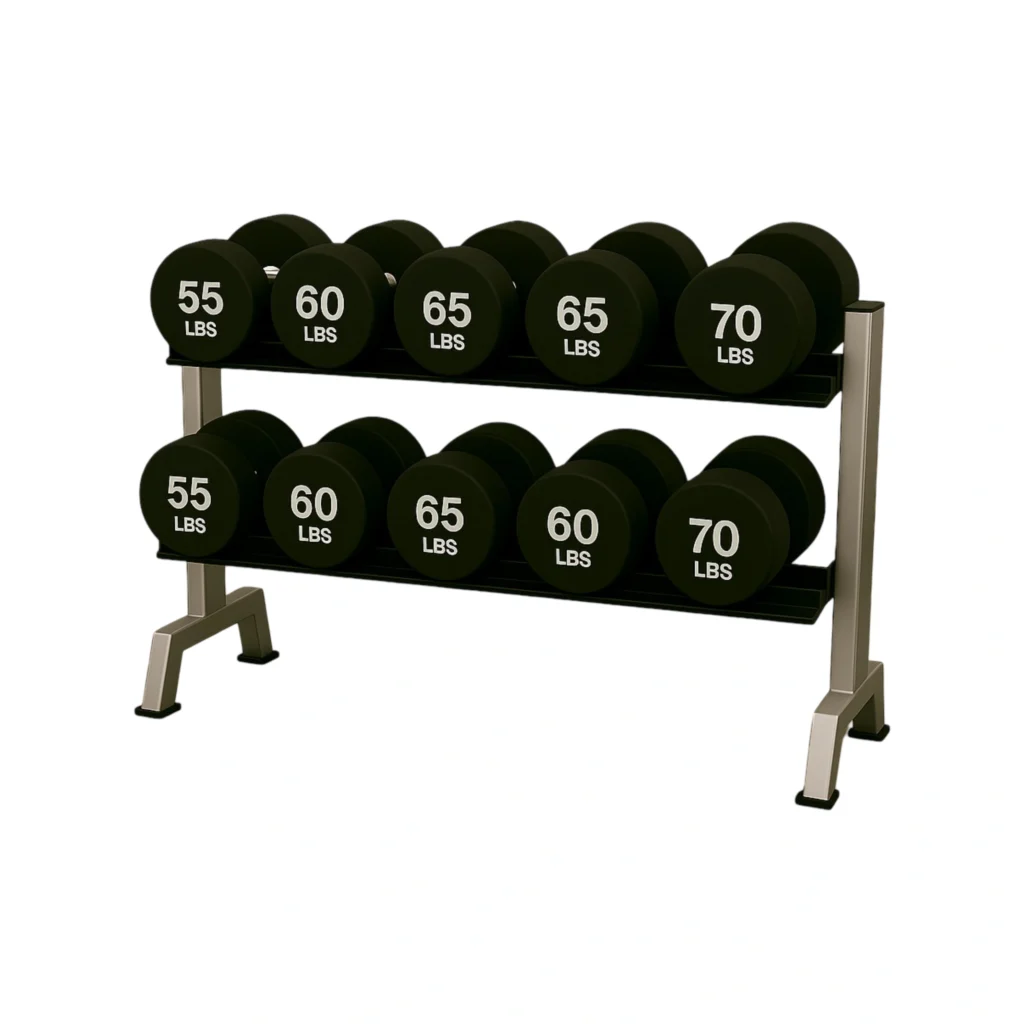 SET DE MANCUERNAS REDONDAS DE 55 A 70 LBS